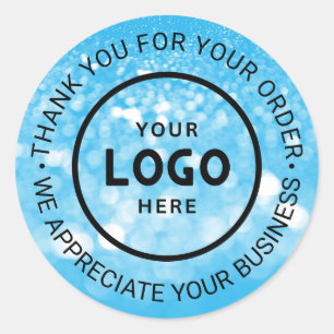 Pegatina Redonda Personalizado Business Logo Company Branded Gracia