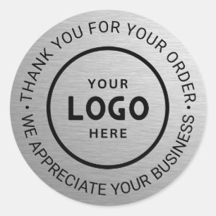 Pegatina Redonda Personalizado Business Logo Company Branded Gracia