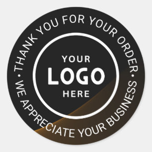 Pegatina Redonda Personalizado Business Logo Company Branded Gracia