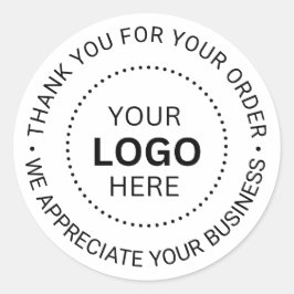 Pegatina Redonda Personalizado Business Logo Company Branded Gracia