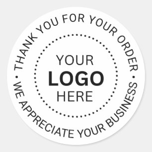 Pegatina Redonda Personalizado Business Logo Company Branded Gracia