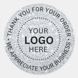 Pegatina Redonda Personalizado Business Logo Company Branded Gracia