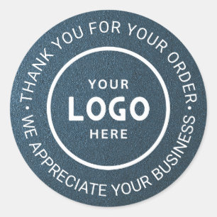 Pegatina Redonda Personalizado Business Logo Company Branded Gracia