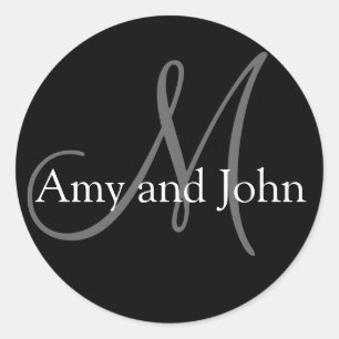 Pegatina Redonda Personalizado casando a los pegatinas del favor