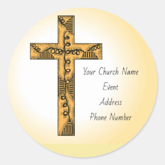 Pegatina Redonda Personalizado Church Event