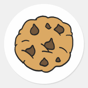 Pegatina Redonda Personalizado Clipart HUGE Chocolate Chip Cookie D