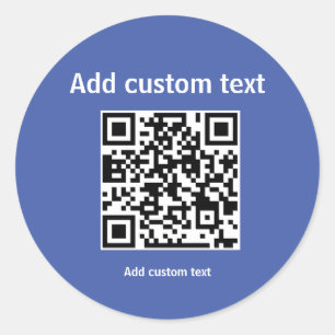 Pegatina Redonda personalizado código QR promoción personalizada