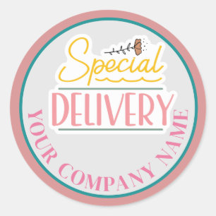Pegatina Redonda Personalizado comercial de entrega especial