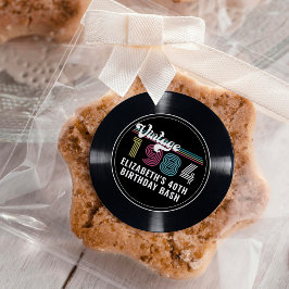 Pegatina Redonda Personalizado Cualquier foto de Personalizado Vint