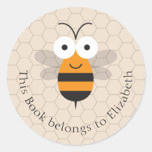 Personalizado Cute Funny Honey Bee Honeycomb Bookp