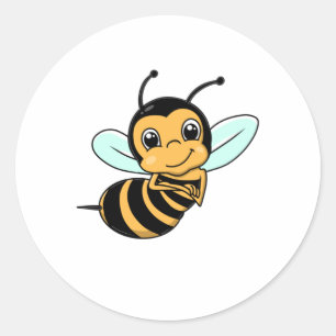 Pegatina Redonda Personalizado de abejas