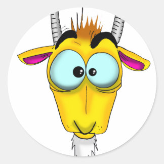 Pegatina Redonda Personalizado de Capricorn