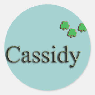 Pegatina Redonda Personalizado de Cassidy