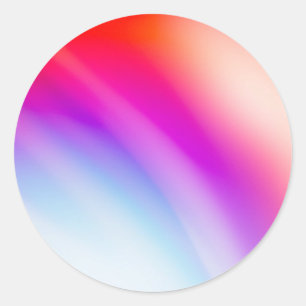 Pegatina Redonda Personalizado de degradado colorido