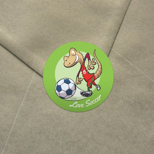 Pegatina Redonda Personalizado de Fútbol Feliz Estrella de Fútbol G (Subido por el creador)