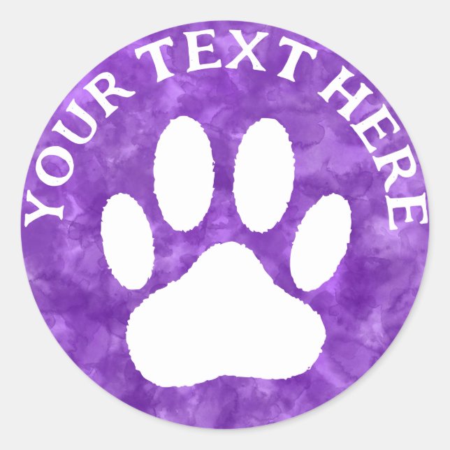 Pegatina Redonda Personalizado de impresión de hojas blancas texto  (Anverso)