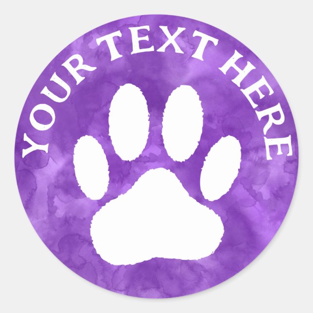 Pegatina Redonda Personalizado de impresión de hojas blancas texto  (Anverso)