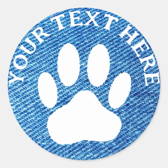 Pegatina Redonda Personalizado de impresión de la hoja blanca Texto (Anverso)