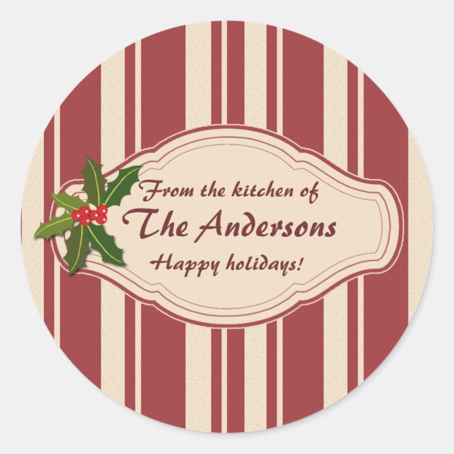 Pegatina Redonda Personalizado de intercambio de galletas o Pegatin (Anverso)