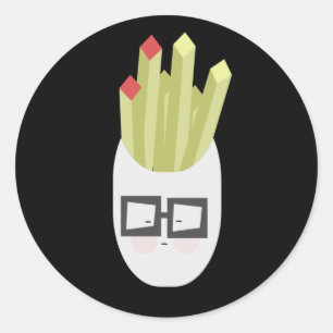 Pegatina Redonda Personalizado de la bolsa de fritos