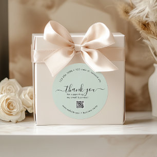 Pegatina Redonda Personalizado De La Moneda Ligera Gracias A Los Pe