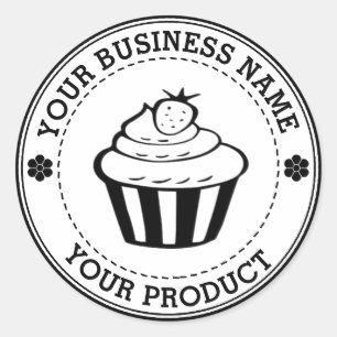 Pegatina Redonda Personalizado de logotipos caseros personalizados