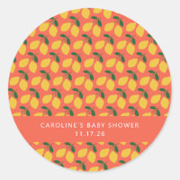 Personalizado de Naranja de Lemons de Cute Vintage