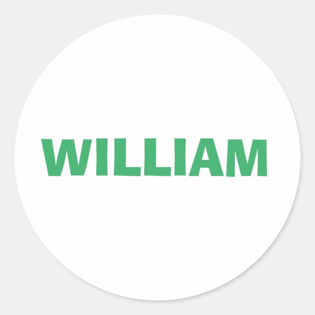 Pegatina Redonda Personalizado de nombres personalizado (Anverso)