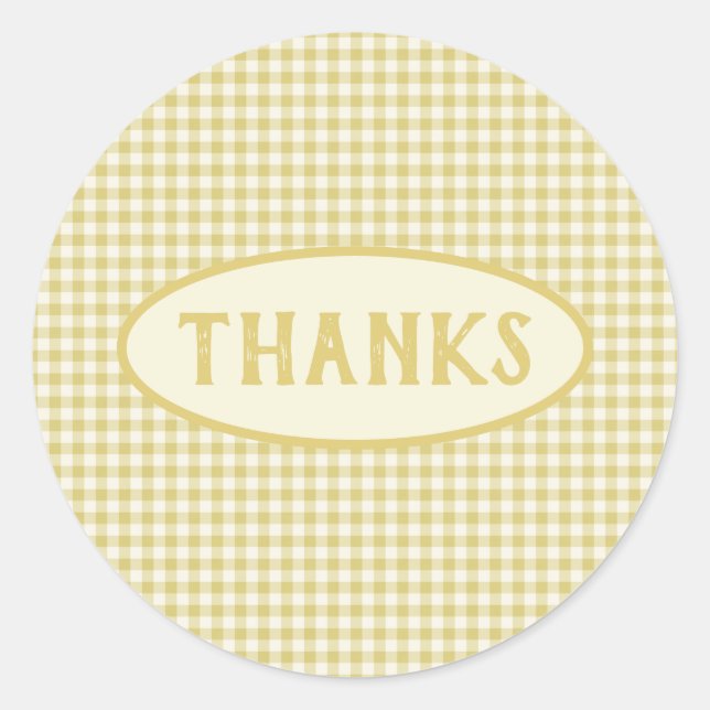 Pegatina Redonda Personalizado de patrón de tablero de cheques amar (Anverso)