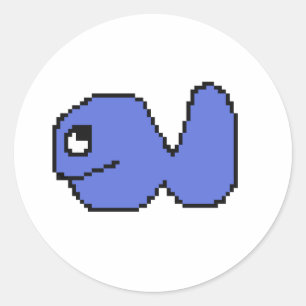 Pegatina Redonda personalizado de pescado