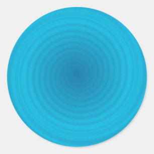 Pegatina Redonda Personalizado de plantilla de color azul en blanco