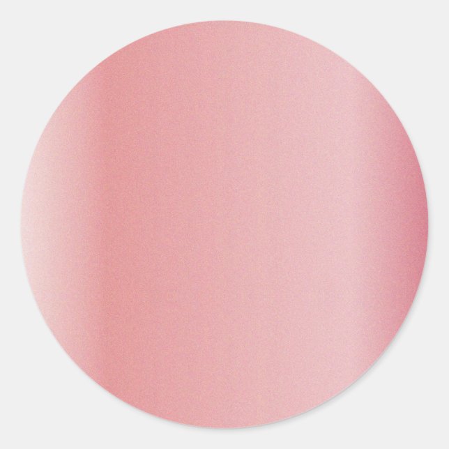 Pegatina Redonda Personalizado de plantilla en blanco Rosa de logot (Anverso)