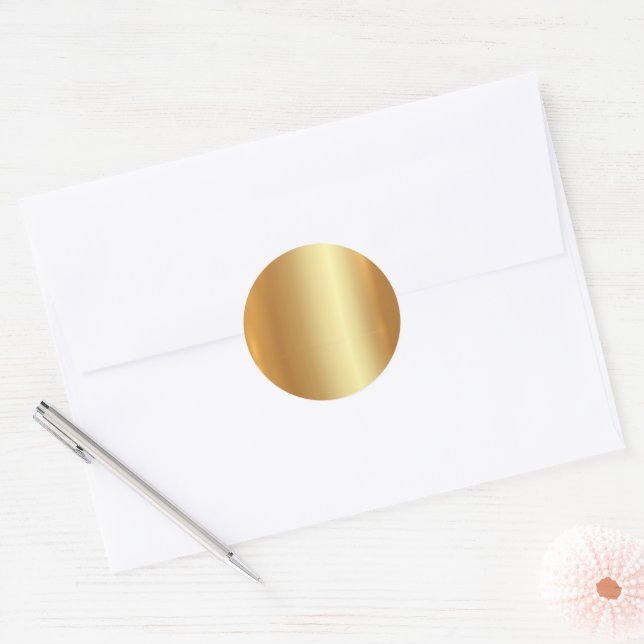 Pegatina Redonda Personalizado de plantilla en blanco Texto Código  (Sobre)