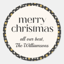 Personalizado de vacaciones de Navidades de oro ne