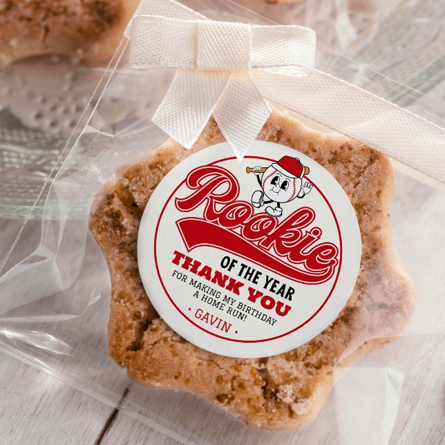 Pegatina Redonda Personalizado Del Partido De Nacimiento De Béisbol (Subido por el creador)