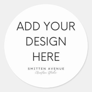 Pegatina Redonda Personalizado editable