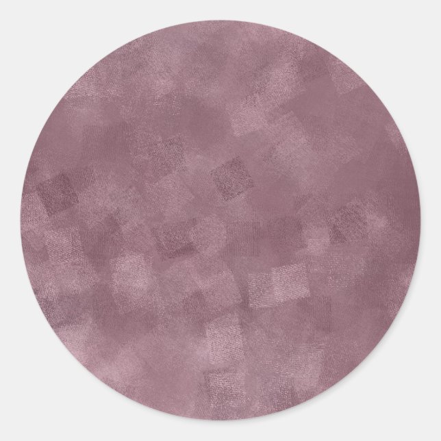 Pegatina Redonda Personalizado Elegante Rosa Gold Blank Plantilla A (Anverso)