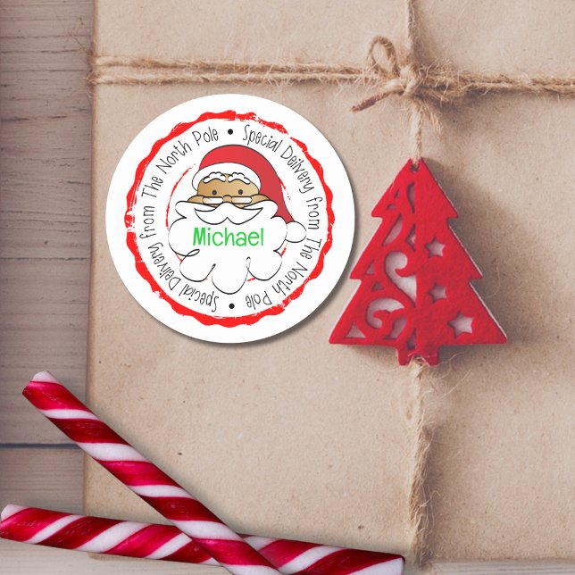 Pegatina Redonda Personalizado Especial de Entrega de Niños Étnicos (Subido por el creador)