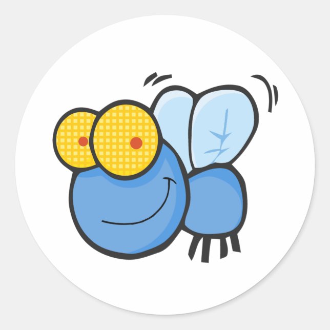 Pegatina Redonda Personalizado Fly (Anverso)