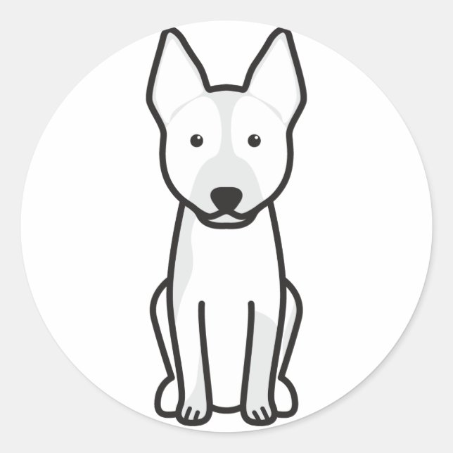 Pegatina Redonda Personalizado Ganadero Australiano (Anverso)