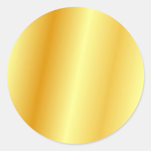 Pegatina Redonda Personalizado Gold Look Glamour Plantilla de moda  (Anverso)