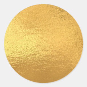Pegatina Redonda Personalizado Gold Trendy