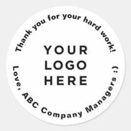 Pegatina Redonda Personalizado Gracias A Los Regalos Del Día De Apr