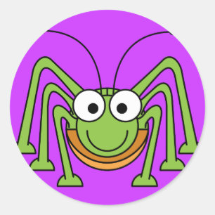Pegatina Redonda Personalizado Grasshopper