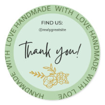 Personalizado hecho a mano con amor gracias