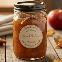 Pegatina Redonda Personalizado Laurel Corre el amor