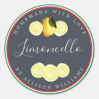 Personalizado Limoncello de fabricación casera Ban