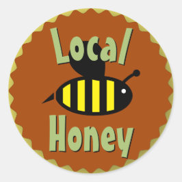 Pegatina Redonda Personalizado local Honey Jar