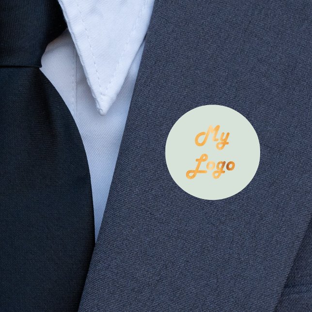 Pegatina Redonda Personalizado logo imagen de negocios sage verde (Subido por el creador)