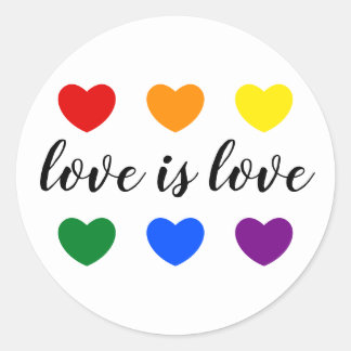 Pegatina Redonda Personalizado Mensajes de texto El amor es amor LG